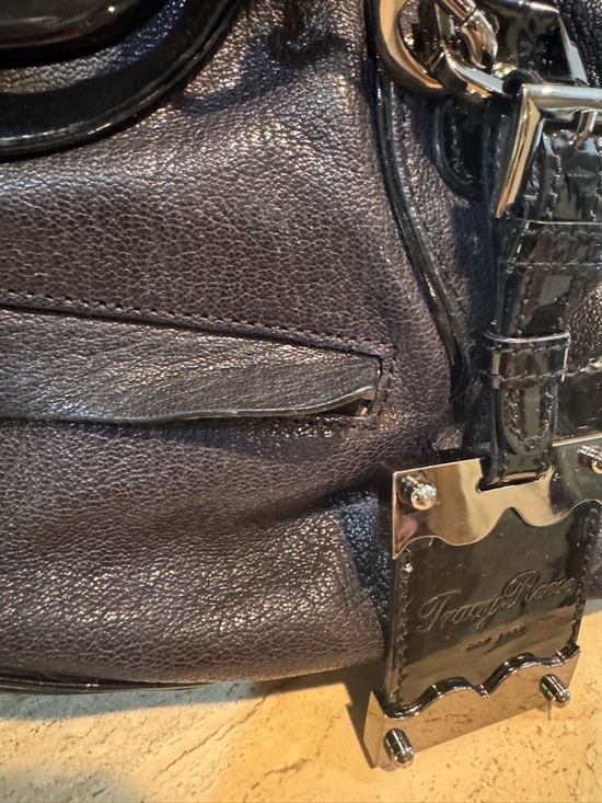 Tracy Reese Black Leather Satchel with Black Hardware main image 8